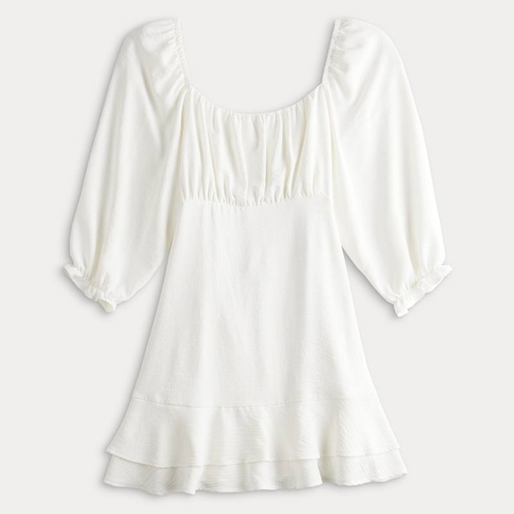 NWOT Speechless [M] Long Sleeve Tiered Babydoll Dress - Picture 5 of 5